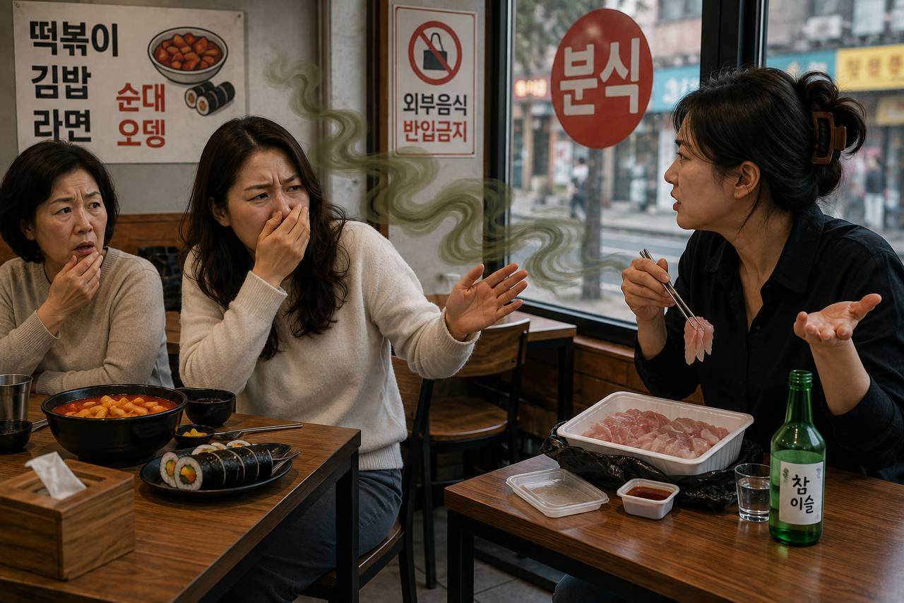 "왜 예민하냐"… 분식집서 외부 음식 '홍어' 꺼내 먹은 손님, 시민의식 논란