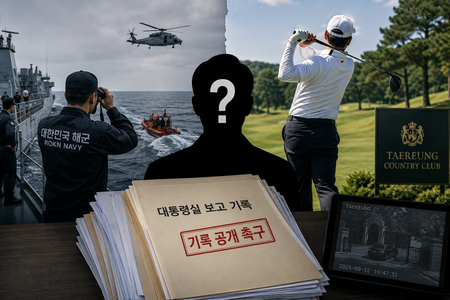 장동혁 "해군 실종 당일 李대통령 골프 의혹… 태릉CC 기록 공개하라"