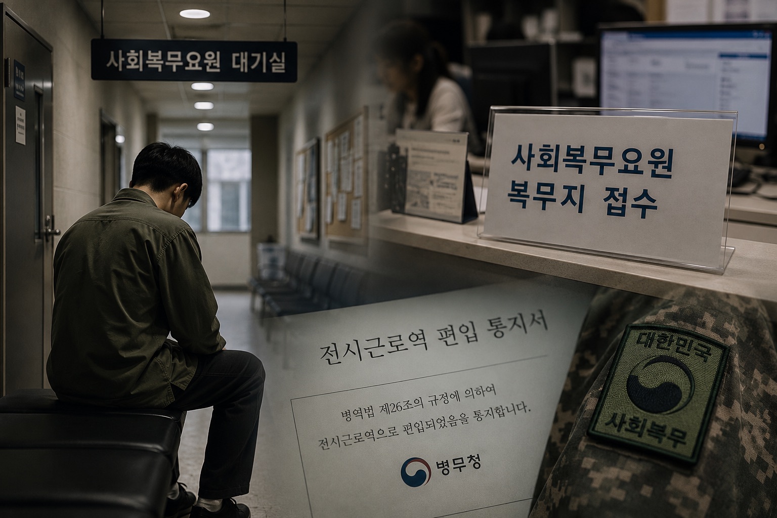 "자리 없어서 군대 안 갑니다"…사회복무요원 장기 대기 '군 면제' 10년간 9.4만 명