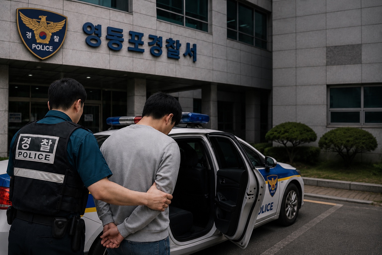 자수하러 온 피의자 밖으로 유인해 '불법 체포‘